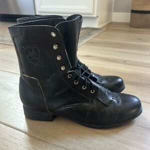 Ariat Heritage Lacer II Mens Size 11 Black Leather Western Cowboy Work Boots